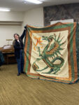Megan and her Dragon Quilt top